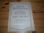 Karl thiessen - auf de wanderung - 4 handen, Gebruikt, Ophalen of Verzenden, Artiest of Componist, Piano