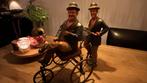 Laurel & Hardy op Tandemfiets - Decoratief Beeld, Antiek en Kunst, Ophalen of Verzenden