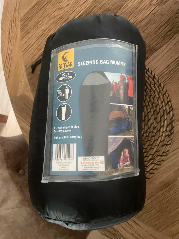 Nieuwe Froyak Mummy Slaapzak, Caravans en Kamperen, Slaapzakken, Nieuw, Ophalen