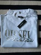 DIESEL sweater wit met zilveren letters XL NIEUW, Wit, Maat 46/48 (XL) of groter, Nieuw, Ophalen of Verzenden