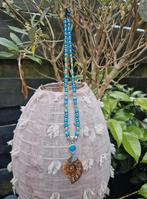 Gave ketting met Ammoniethanger met rozenkwarts, Ophalen of Verzenden, Nieuw, Roze