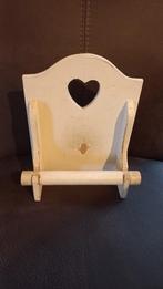 Houten Toiletrolhouder met Hart, Huis en Inrichting, Ophalen of Verzenden, Gebruikt