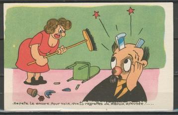 Humor Nostalgie Vintage Ansichtkaart f-215 jdu  beschikbaar voor biedingen