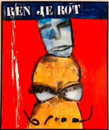 Herman Brood *Ren je Rot* 100x120cm