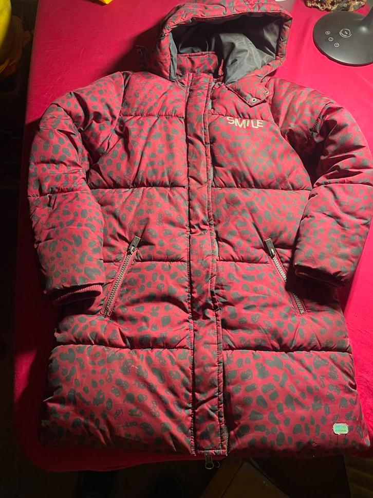 Leuke Winterjas met Print, Kinderen en Baby's, Kinderkleding | Maat 134, Meisje, Jas, Ophalen of Verzenden