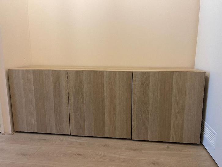 IKEA BESTÅ kasten (wit geglazuurd eikeneffect), Huis en Inrichting, Kasten | Wandmeubels, Zo goed als nieuw, Minder dan 100 cm