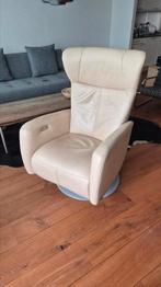 Prominent relaxfauteuil leder, Huis en Inrichting, Fauteuils, Ophalen, Gebruikt, 75 tot 100 cm, 50 tot 75 cm