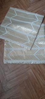 2x Luxe Kussenhoezen Goud/Beige 45x45cm Nieuw, Ophalen of Verzenden, Nieuw, Beige, Vierkant