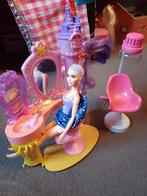barbie kapsalon, beauty salon, incl doos en barbie, Ophalen of Verzenden, Barbie