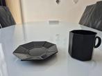 Complete service zwart. made in france, Huis en Inrichting, Woonaccessoires | Schalen en Manden, Ophalen, Zo goed als nieuw, Rechthoekig