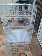Heel mooie vogelkooi op wielen, Ophalen, Zo goed als nieuw, Metaal, Vogelkooi