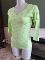 Juffrouw Jansen lime groene top polkadot shirt S €10 incl v, Verzenden, Nieuw, Juffrouw Jansen, Groen