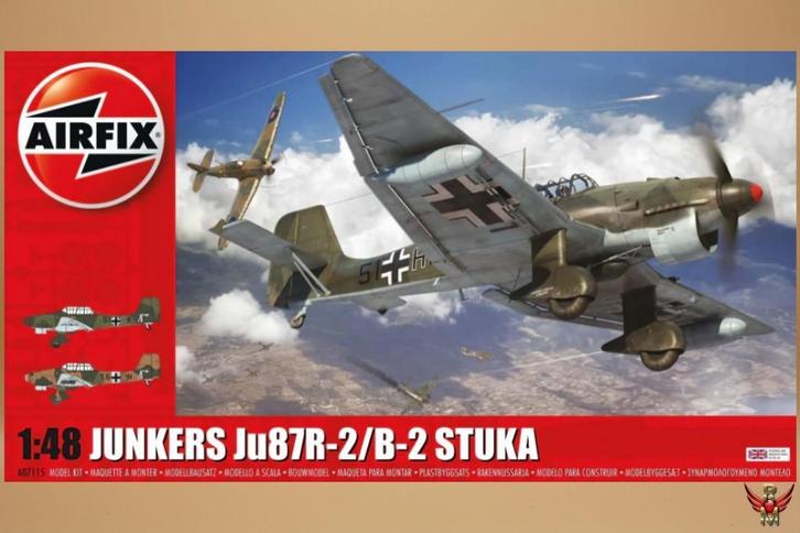ROWASP |  Airfix 1/48 Junkers Ju87R-2/B-2 Stuka, Hobby en Vrije tijd, Modelbouw | Vliegtuigen en Helikopters, Nieuw, Vliegtuig