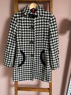 Pied de poule winterjas maat 38, Ophalen of Verzenden, Zo goed als nieuw, Maat 38/40 (M), Zwart