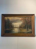 Chris Koelemeyer NL | boslandschap met beek | 1945-1970, Antiek en Kunst, Kunst | Schilderijen | Klassiek, Ophalen of Verzenden