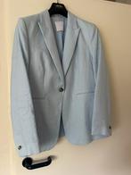 Linnen blazer, licht blauw Nieuw!, Mango, Blauw, Maat 42/44 (L), Nieuw