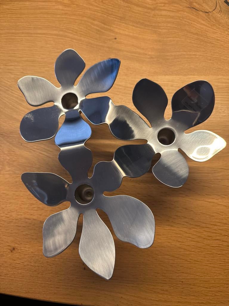 Monika Mulder IKEA kandelaar, Gebruikt, Ophalen of Verzenden, Metaal, Kandelaar