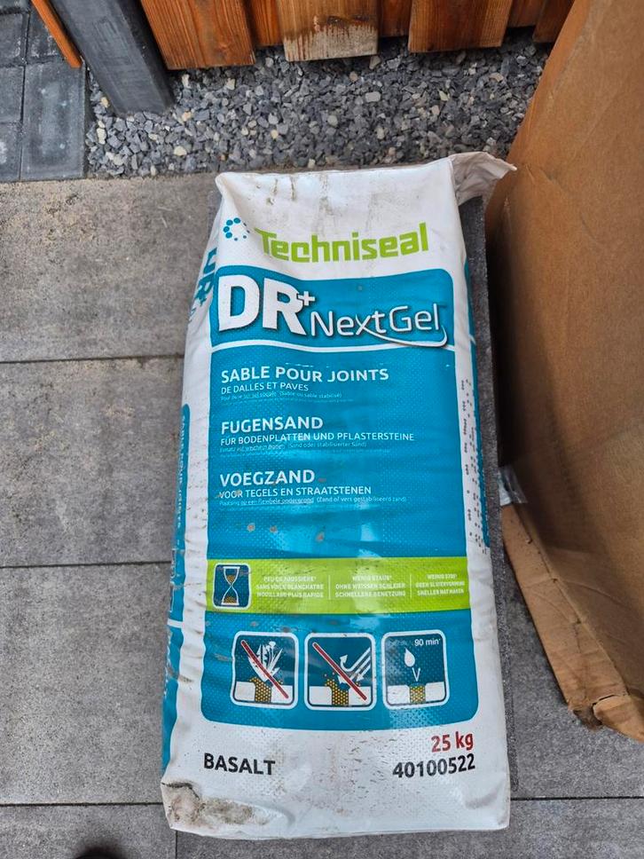 Voegzand DR+NextGel Graniet 25kg - Onkruidwerend, Tuin en Terras, Grind, Keien en Split, Ophalen of Verzenden