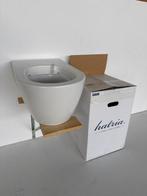 Hatria Fusion wandcloset/wc mat-glanzend wit met ophangset*, Ophalen, Nieuw, Toilet