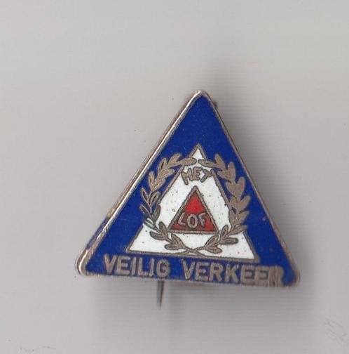 VVN Veilig Verkeer Nederland met Lof broche, Verzamelen, Speldjes, Pins en Buttons, Gebruikt, Speldje of Pin, Overige onderwerpen