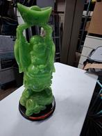 Chinees Boeddhabeeld - Groen, Tuin en Terras, Ophalen of Verzenden, Beeld, Boudha, Boedha