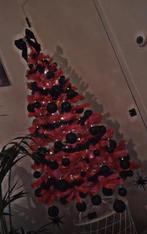Roze kerstboom met zwarte aankleding 150cm, Diversen, Kerst, Ophalen, Zo goed als nieuw