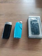 3 poppel aanstekers in gebruikte staat., Verzamelen, Rookartikelen, Aanstekers en Luciferdoosjes, Ophalen of Verzenden, Gebruikt