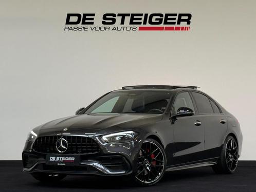 Mercedes-Benz C-klasse 300 e AMG C63 Pano Memory Sfeer 360, Auto's, Mercedes-Benz, Bedrijf, Te koop, C-Klasse, 360° camera, ABS