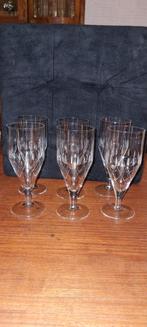 6 Geslepen Bierglazen - Prachtige Set, Antiek en Kunst, Ophalen