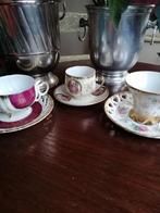 Porcelijn van Versailles drie kop en schotels perfect., Antiek en Kunst, Antiek | Servies compleet, Ophalen of Verzenden