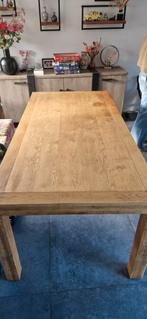 Eiken eettafel., Ophalen, Gebruikt, 50 tot 100 cm, Eikenhout