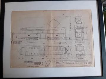 Tram originele tekening. beschikbaar voor biedingen