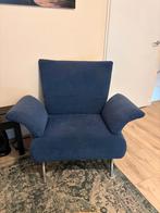 Gratis grote diepe blauwe fauteuil, Huis en Inrichting, Ophalen, Gebruikt, 75 tot 100 cm, 100 tot 125 cm