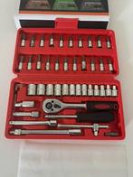 GLOEDNIEUWE 46-delige Doppenset / Gereedschapset, Auto diversen, Autogereedschap, Ophalen of Verzenden, Nieuw