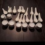 Partij porseleinen amuselepels, rijstlepels en kommetjes, Overige typen, Ophalen of Verzenden, Zo goed als nieuw, Overige stijlen