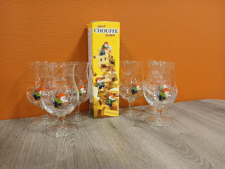 la chouffe, Verzamelen, Biermerken, Gebruikt, Glas of Glazen, Overige merken, Ophalen of Verzenden