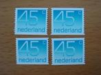 NVPH 1112A Cijfer type Crouwel rolzegel 4x, Ophalen of Verzenden, Na 1940, Postfris