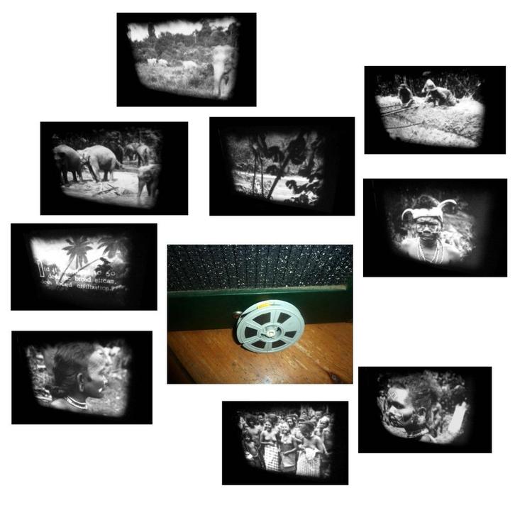 8mm film Borneo - Olifanten - 1935 - zw/w - silent N8 45mtr, Audio, Tv en Foto, Filmrollen, 8mm film, Verzenden