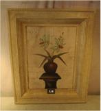 Mooi Geschilderd Werk 'Bloemen in Pot' - 62x50, Antiek en Kunst, Kunst | Schilderijen | Klassiek, Ophalen of Verzenden