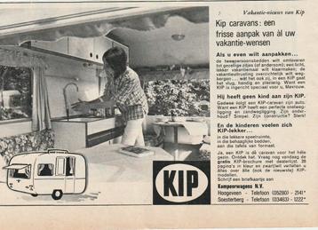 retro reclame 1966 Kip caravans een frisse aanpak beschikbaar voor biedingen