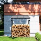 Brandhoutrek voor buiten | Staal | 143 x 70 x 145 cm, Tuin en Terras, Haardhout, Minder dan 3 m³, Blokken, Overige houtsoorten
