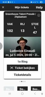 Ludovico einaudi 2 zitplaatsen, Twee personen