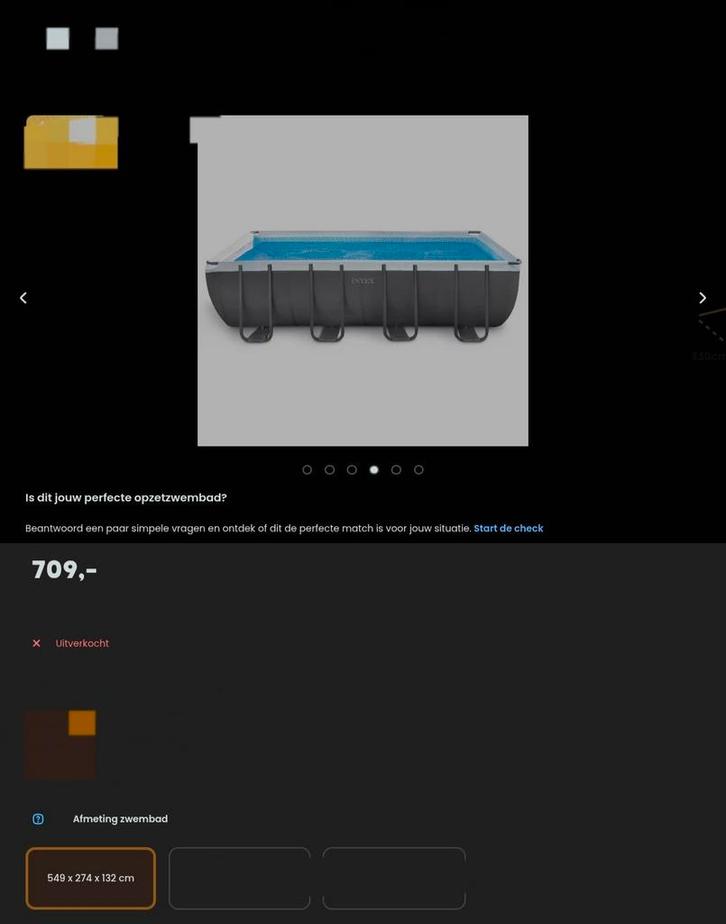 Intex Zwembad 549x274x132 met accessoires, Tuin en Terras, Zwembaden, Opzetzwembad, 120 cm of meer, 400 cm of meer, 200 tot 300 cm