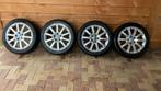VW lichtmetalen velgen met winterbanden 225/45 R17, Auto-onderdelen, Banden en Velgen, Ophalen, 17 inch, Winterbanden, 225 mm