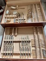 Hollands glad massief zilver bestekset, Antiek en Kunst, Antiek | Bestek, Ophalen of Verzenden
