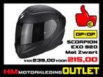 Motorhelm Scorpion EXO 920 Flux - Mat Zwart-Grijs - XL-62, Motoren, Kleding | Motorhelmen, Nieuw met kaartje, Overige merken, Systeemhelm