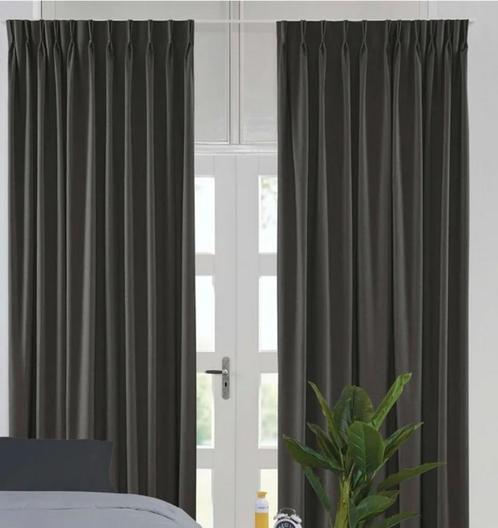 9x kant en klaar gordijn, Huis en Inrichting, Stoffering | Gordijnen en Lamellen, Nieuw, 200 cm of meer, 200 cm of meer, Grijs