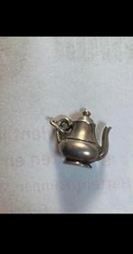 Zilveren bedel hanger koffiepot theepot voor bedelarmband, Ophalen of Verzenden, Zilver