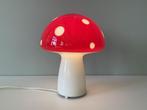 Paddenstoel tafellamp, mushroom lamp, glas, vintage, Ophalen of Verzenden, Zo goed als nieuw, Glas, Minder dan 50 cm