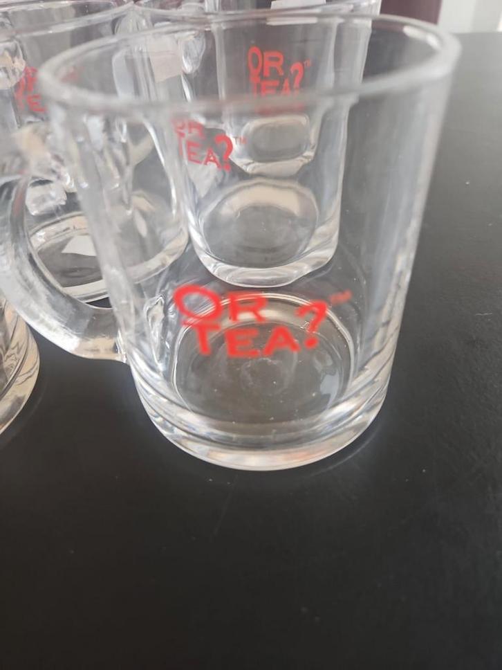 6x Or Tea? glazen / theekopjes – origineel –, Verzamelen, Glas en Borrelglaasjes, Zo goed als nieuw, Overige typen, Ophalen of Verzenden